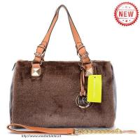 michael kors fur cony hair groot koffie boekentassen Hoenzadriel Shop eqkt4739